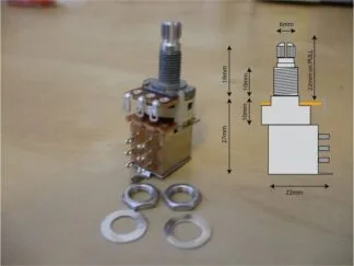 push pull DPDT switch potentiometer for electric guitars